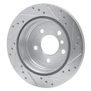 R1 06-20 BMW 428i Rear Drilled & Slotted Silver Brake Rotor Set