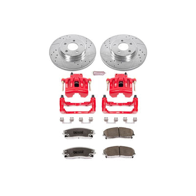 Power Stop 05-11 Chrysler 300 Front & Rear Z26 Street Warrior Brake Kit w/Calipers