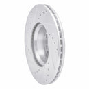 R1 72-74 Mercedes-Benz 350SL Front Right Drilled & Slotted Silver Brake Rotor