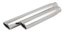 Vibrant 3in Round SS Truck/SUV Exhaust Tip (Single Wall Angle Cut) - 2.5in inlet 18in long