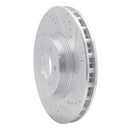 R1 92-02 Dodge Viper Front Right Drilled & Slotted Silver Brake Rotor