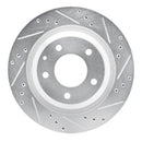 R1 93-95 Mazda RX-7 Front & Rear Drilled & Slotted Silver Brake Rotor Set