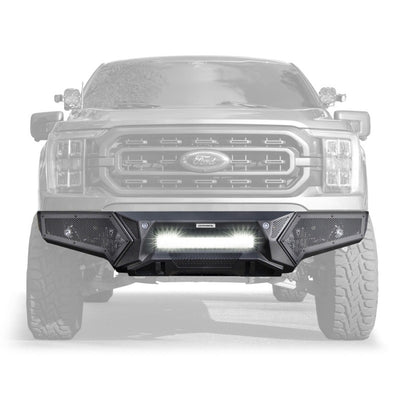 Go Rhino 21-23 Ford F-150 (4dr) Element Front Bumper w/ Power Bar - Tex. Blk