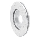 R1 14-19 Buick CASCADA Front Right Drilled & Slotted Silver Brake Rotor