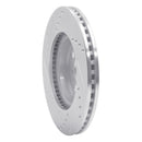 R1 06-19 Scion IQ Front Right Drilled & Slotted Silver Brake Rotor