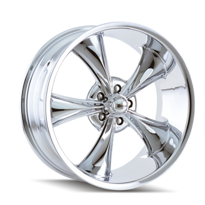 Ridler 695 17x8 / 5x114.3 BP / 0mm Offset / 83.82mm Hub Chrome Wheel