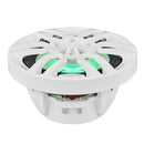 DS18 NXL Series Coaxial Marine Speaker w/ RGB Lights 6.5in 2-Way 100 Watts RMS 4 ohm White