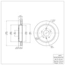 DFC 03-11 Cadillac CTS Rear GeoSPEC Coated Rotor