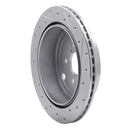 R1 10-25 ScIon FR-S Rear Drilled & Slotted Silver Brake Rotor Set w/Optimum OE Pads and Hardware