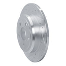 R1 2011-2022 Dodge Durango Rear Left Drilled & Slotted Silver Brake Rotor