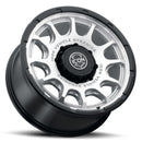 ICON Alloys Rancho 20x9 / 8x180 / 12mm / 5.5in BS Silver Machined w/ Gloss Black Lip Wheel