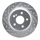 R1 07-13 Mercedes-Benz S400 (USA) Rear Left Drilled & Slotted Silver Brake Rotor