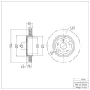 DFC 12-25 Dodge Durango Front GeoSPEC Coated Rotor
