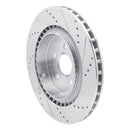 R1 09-15 Cadillac CTS Front & Rear Drilled & Slotted Silver Brake Rotor Set