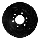 R1 12-20 Ford F-150 Front & Rear Drilled & Slotted Black Brake Rotor Set