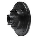 R1 98-02 Ford Ranger (USA/Canada) Front Left Drilled & Slotted Black Brake Rotor