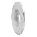 R1 84-85 BMW 318I Front Right Drilled & Slotted Silver Brake Rotor