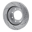 R1 01-25 Chevrolet Avalanche 2500 Front Drilled & Slotted Silver Brake Rotor Set