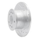 R1 72-78 Volkswagen Type 2 Front Right Drilled & Slotted Silver Brake Rotor