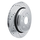 R1 21-25 Jeep Grand Wagoneer Front & Rear Drilled & Slotted Silver Brake Rotor Set