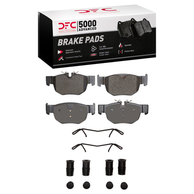 DFC 19-26 Jaguar F-Pace Rear 5000 Advanced Low Metallic Brake Pads and Hardware Kit