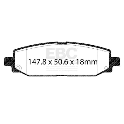 EBC S8 Brake Pad and Rotor Kit