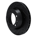 R1 91-97 Porsche 911 Right Rear Drilled & Slotted Black Brake Rotor