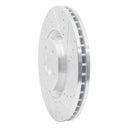 R1 2012-2018 Audi A6 (USA/Canada) Front Right Drilled & Slotted Silver Brake Rotor
