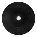 R1 1990-2002 Chevrolet Astro Front Left Drilled & Slotted Black Brake Rotor