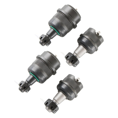 Synergy Jeep TJ/LJ/XJ/YJ/ZJ HD Knurled Front Ball Joint Set Dana 30/44 (w/2 Uppers + 2 Lowers)
