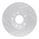 R1 20-24 Nissan Sentra Front & Rear Drilled & Slotted Silver Brake Rotor Set