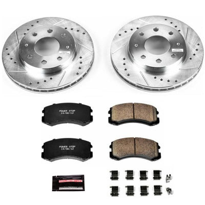 Power Stop 02-07 Mitsubishi Lancer Front Z23 Evolution Sport Brake Kit w/Calipers