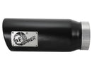 aFe MACH Force-Xp Universal Exhaust Tip 4 IN Inlet x 5 IN Outlet x 12 IN L- Black Tip