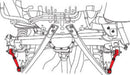 SPC Performance 05-10 Ford Mustang (V6/V8) Rear Adjustable Trailing Arms