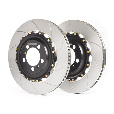 GiroDisc 2022+ Audi RS3 (8Y) (w/Carbon Ceramic Brakes) Front 2-Piece Iron Conversion Slotted Rotors
