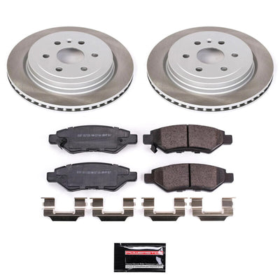 Power Stop 10-16 Cadillac SRX Front and Rear Semi-Coated Rotor Kit