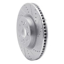 R1 07-17 Lexus LS460 Front & Rear Drilled & Slotted Silver Brake Rotor Set