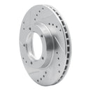 R1 84-95 Toyota Pickup Front Right Drilled & Slotted Silver Brake Rotor