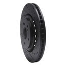 R1 14-20 Acura MDX Front Right Drilled & Slotted Black Brake Rotor