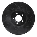 R1 13-20 BMW 440i xDrive Front & Rear Drilled & Slotted Black Brake Rotor Set