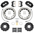 Wilwood 95-98 Nissan Skyline Superlite 6R Front BBK w/ 12.88in Slotted Rotors & Flexlines - Black