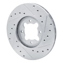 R1 82-85 Toyota Celica Front & Rear Drilled & Slotted Silver Brake Rotor Set