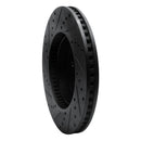 R1 03-03 Dodge Durango Front Right Drilled & Slotted Black Brake Rotor