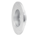 R1 92-96 Dodge COLT Front Left Drilled & Slotted Silver Brake Rotor