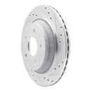 R1 88-94 Chevrolet Corvette Front Right Drilled & Slotted Silver Brake Rotor