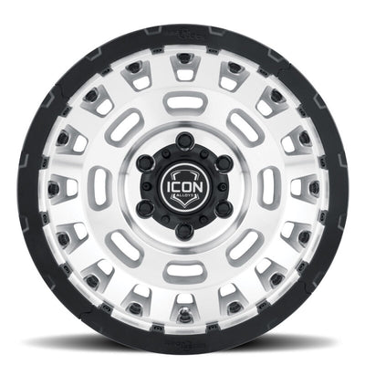 ICON Hammer Pro 17x8.5 / 5x150 / 25MM / 5.75in BS - Silver Machined