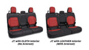 PRP 2020+ Jeep Gladiator JT Rear Bench Cover with Leather Interior - Black/Tan