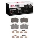 DFC 99-15 Audi TT Rear Drilled & Slotted Geoperformance Rotors 5000 Advanced Brake Pads w/Hardware