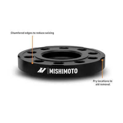 Mishimoto Wheel Spacers - 5x120 - 72.6 - 20 - M14 - Black