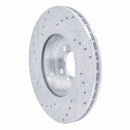 R1 04-10 BMW X3 Front Right Drilled & Slotted Silver Brake Rotor